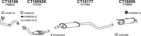 Veneporte 150208 - Sistem de esapament aaoparts.ro