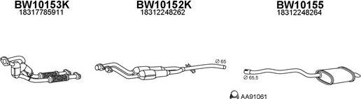 Veneporte 100052 - Sistem de esapament aaoparts.ro