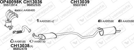 Veneporte 130029 - Sistem de esapament aaoparts.ro
