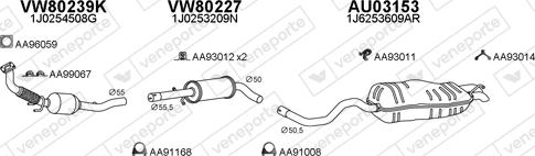 Veneporte 800936 - Sistem de esapament aaoparts.ro