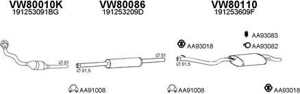 Veneporte 800482 - Sistem de esapament aaoparts.ro