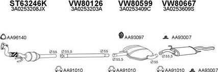 Veneporte 800565 - Sistem de esapament aaoparts.ro