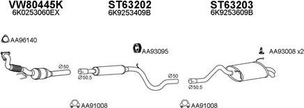 Veneporte 800644 - Sistem de esapament aaoparts.ro