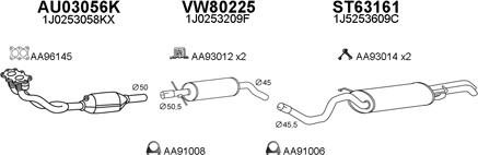 Veneporte 800092 - Sistem de esapament aaoparts.ro