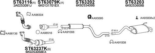 Veneporte 800019 - Sistem de esapament aaoparts.ro