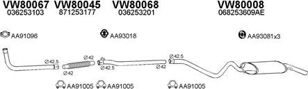 Veneporte 800021 - Sistem de esapament aaoparts.ro