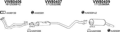 Veneporte 800027 - Sistem de esapament aaoparts.ro