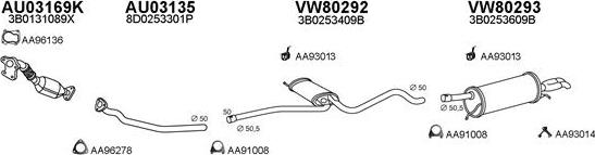 Veneporte 800155 - Sistem de esapament aaoparts.ro