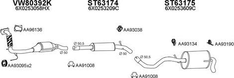 Veneporte 800115 - Sistem de esapament aaoparts.ro
