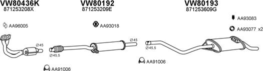 Veneporte 800177 - Sistem de esapament aaoparts.ro
