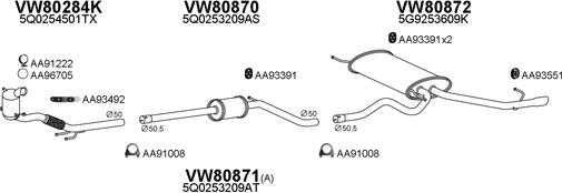 Veneporte 800809 - Sistem de esapament aaoparts.ro