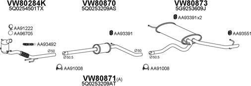 Veneporte 800808 - Sistem de esapament aaoparts.ro