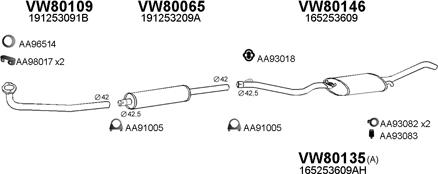 Veneporte 800243 - Sistem de esapament aaoparts.ro