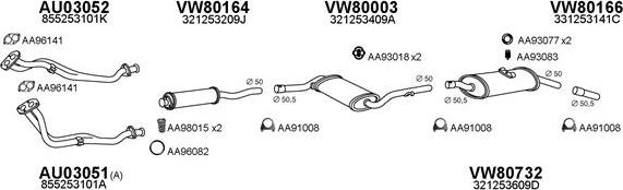 Veneporte 800276 - Sistem de esapament aaoparts.ro