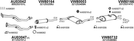 Veneporte 800277 - Sistem de esapament aaoparts.ro