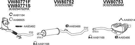 Veneporte 800706 - Sistem de esapament aaoparts.ro