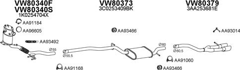 Veneporte 800721 - Sistem de esapament aaoparts.ro