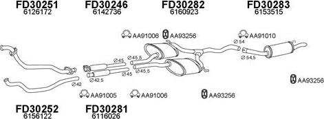 Veneporte 300471 - Sistem de esapament aaoparts.ro