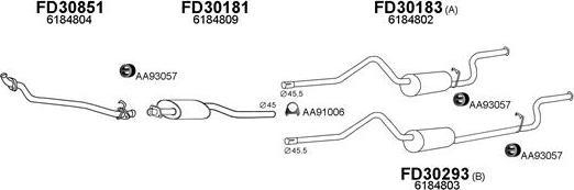 Veneporte 300477 - Sistem de esapament aaoparts.ro