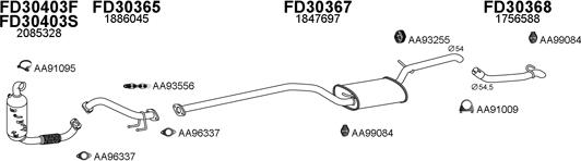 Veneporte 300610 - Sistem de esapament aaoparts.ro
