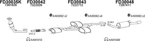 Veneporte 300382 - Sistem de esapament aaoparts.ro