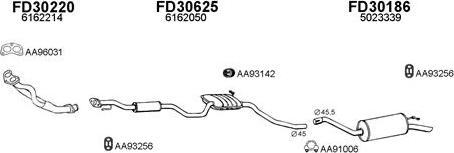 Veneporte 300266 - Sistem de esapament aaoparts.ro