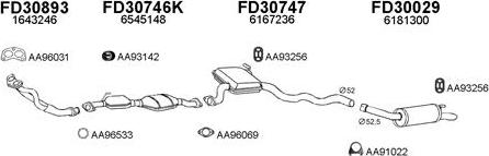 Veneporte 300288 - Sistem de esapament aaoparts.ro