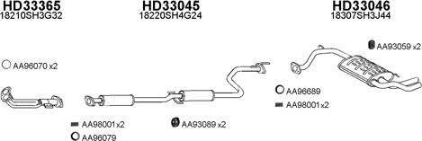 Veneporte 330017 - Sistem de esapament aaoparts.ro