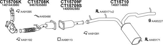 Veneporte 250446 - Sistem de esapament aaoparts.ro