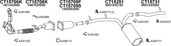 Veneporte 250472 - Sistem de esapament aaoparts.ro