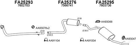 Veneporte 250074 - Sistem de esapament aaoparts.ro