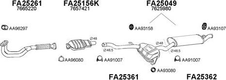 Veneporte 250191 - Sistem de esapament aaoparts.ro