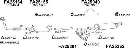Veneporte 250192 - Sistem de esapament aaoparts.ro