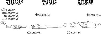 Veneporte 250158 - Sistem de esapament aaoparts.ro