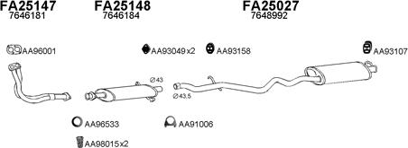 Veneporte 250184 - Sistem de esapament aaoparts.ro