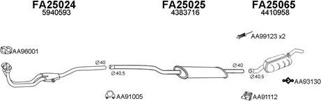 Veneporte 250384 - Sistem de esapament aaoparts.ro