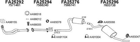 Veneporte 250262 - Sistem de esapament aaoparts.ro