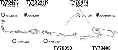 Veneporte 700012 - Sistem de esapament aaoparts.ro