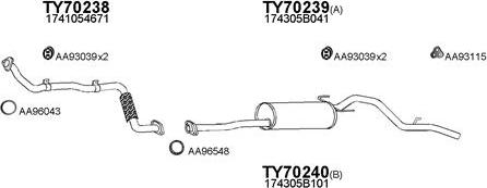 Veneporte 700034 - Sistem de esapament aaoparts.ro