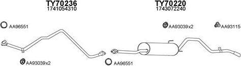 Veneporte 700033 - Sistem de esapament aaoparts.ro