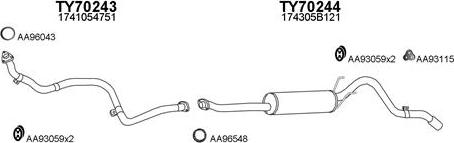 Veneporte 700037 - Sistem de esapament aaoparts.ro