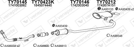 Veneporte 700184 - Sistem de esapament aaoparts.ro