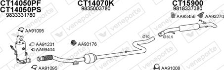Veneporte 770475 - Sistem de esapament aaoparts.ro