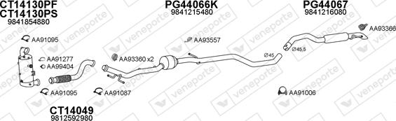 Veneporte 770525 - Sistem de esapament aaoparts.ro