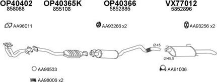 Veneporte 770093 - Sistem de esapament aaoparts.ro