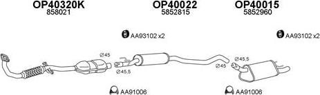 Veneporte 770050 - Sistem de esapament aaoparts.ro