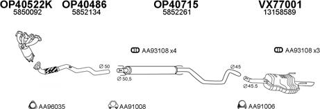 Veneporte 770019 - Sistem de esapament aaoparts.ro
