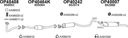 Veneporte 770087 - Sistem de esapament aaoparts.ro