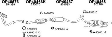 Veneporte 770076 - Sistem de esapament aaoparts.ro