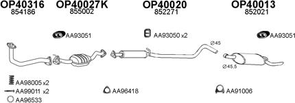 Veneporte 770151 - Sistem de esapament aaoparts.ro